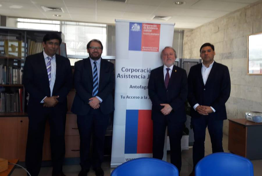 El Director y el Administrador Regional de la CAJTA se reunen con el Fiscal Regional y Jefe de RRHH de la Fiscalía Regional de Antofagasta