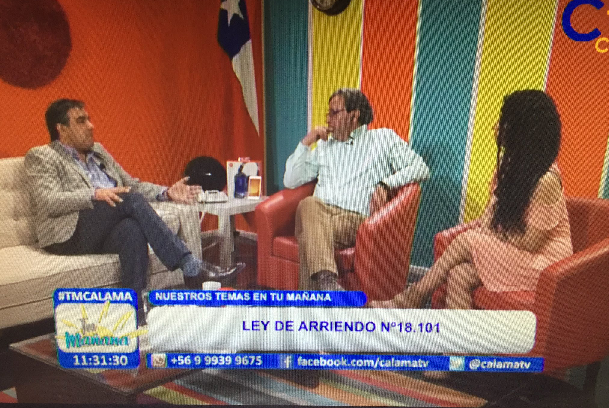 Consultorio Jurídico de Calama, llegó al Programa Matinal del Canal TV Calama