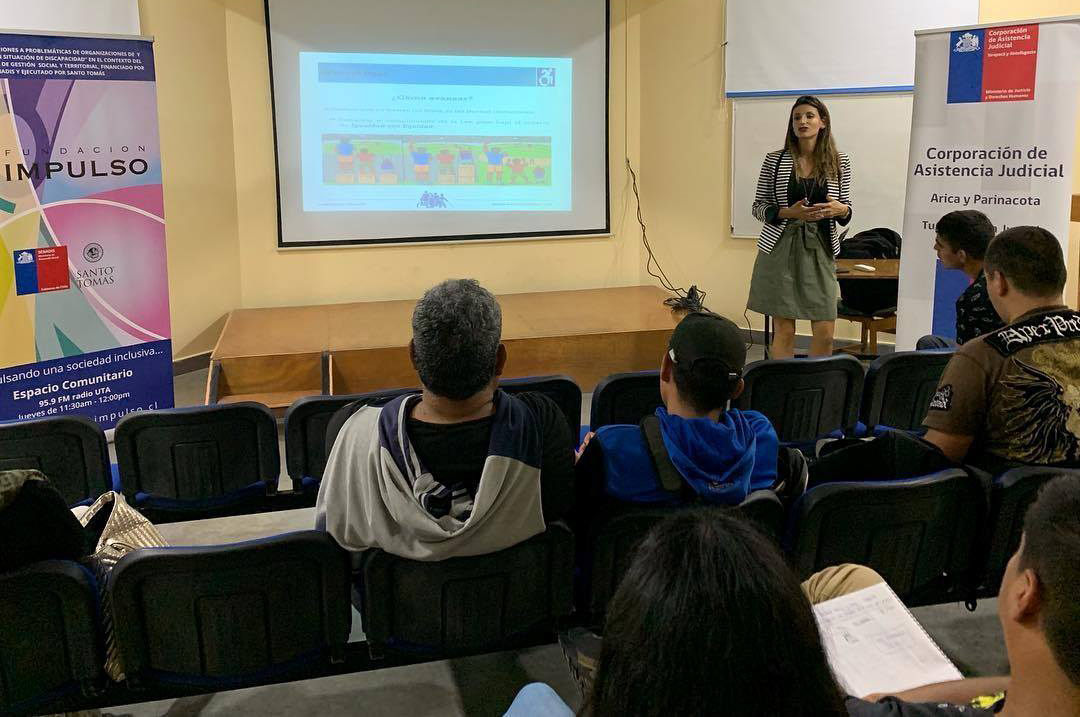 En Arica dictan charla sobre Derechos de las Personas con Discapacidad a Fundación Impulso