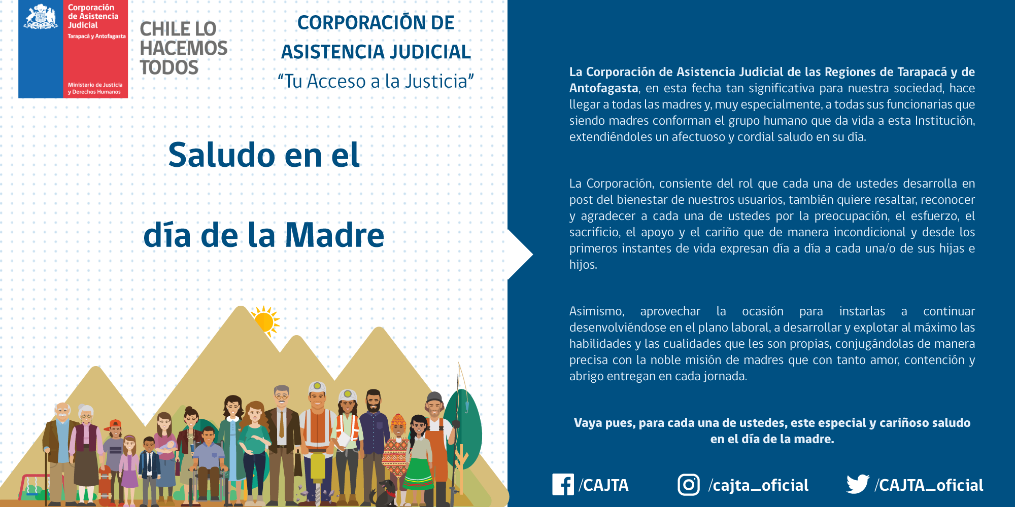 Saludo en el día de la madre