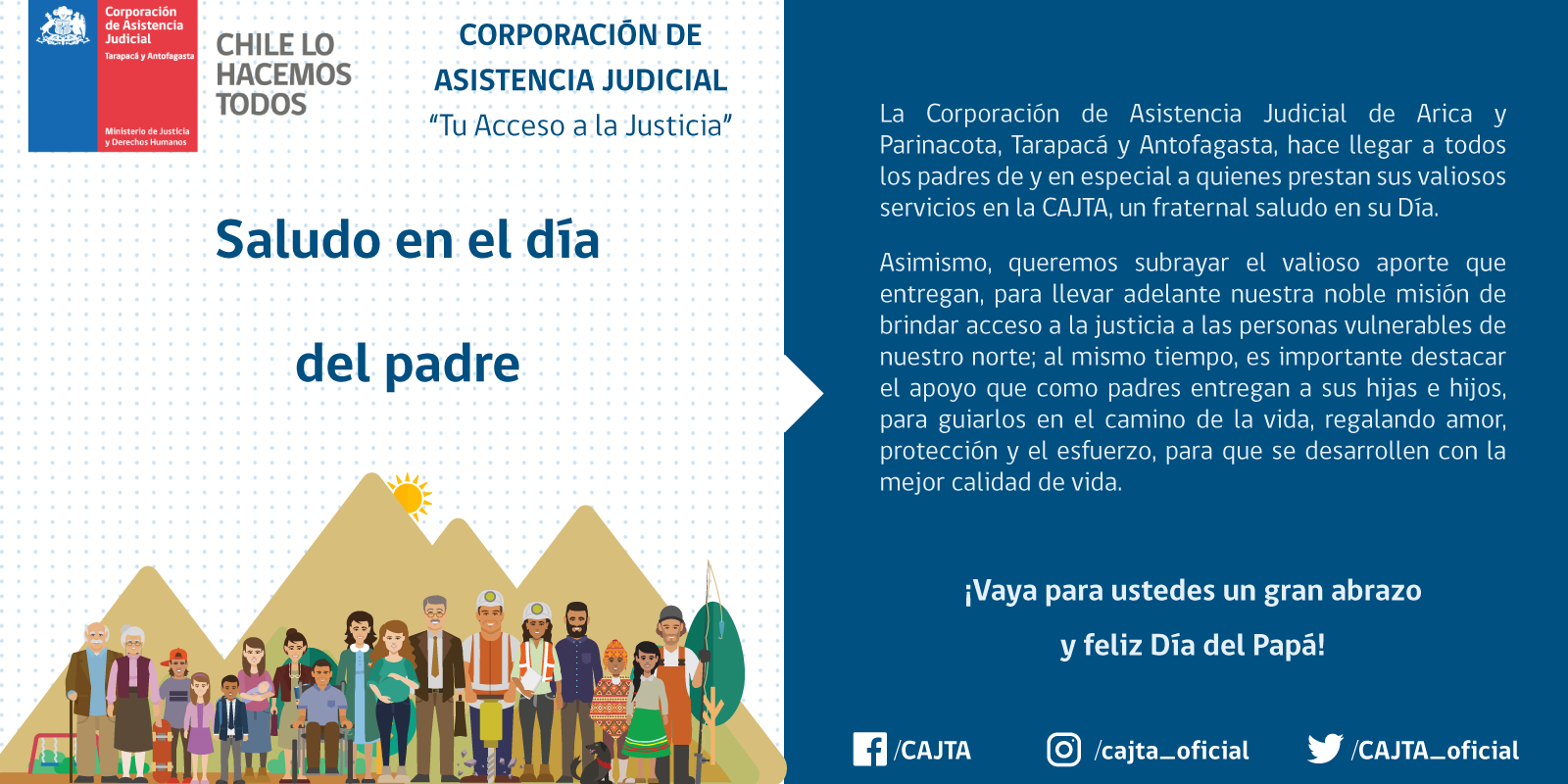 Saludo en el día del padre