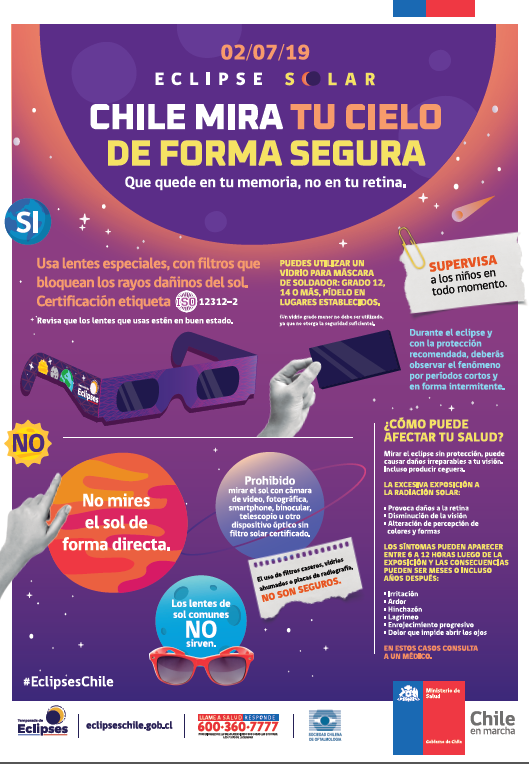 Chile, mira tu cielo de forma segura