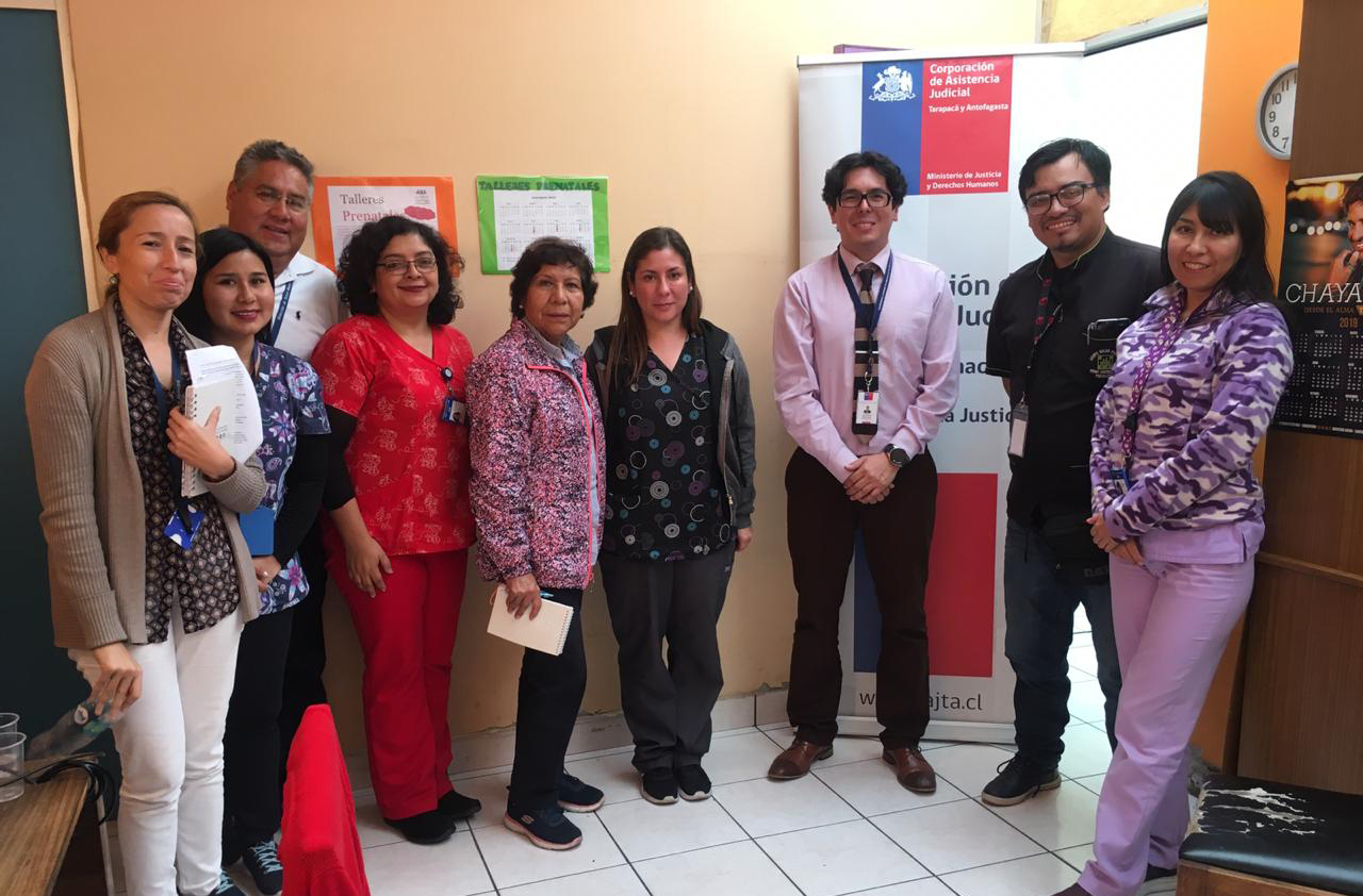 Consultorio Jurídico de Arica realiza charla a funcionarios(as) del CESFAM Dr. Víctor Bertín Soto