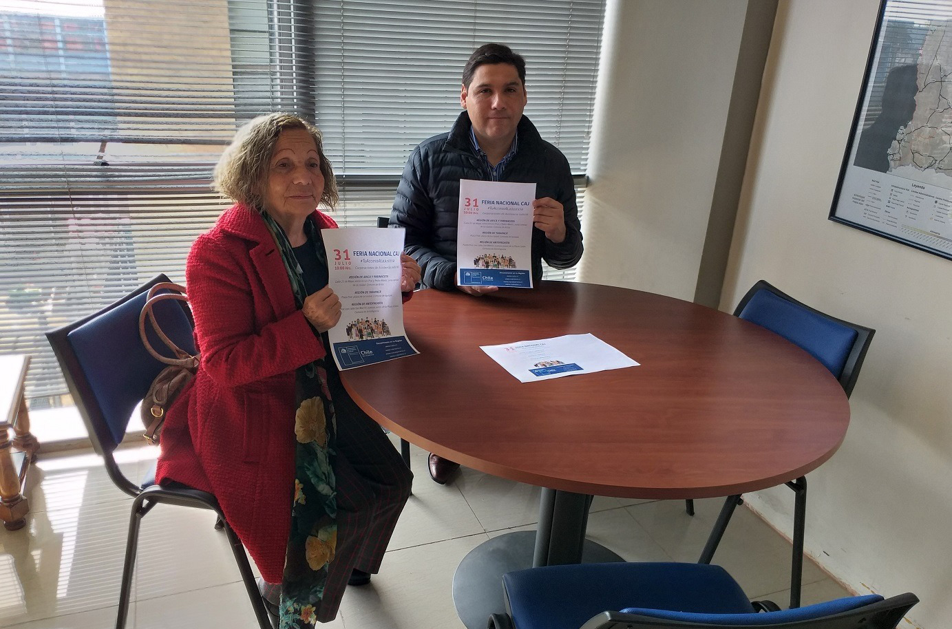 Director Regional de la CAJ Antofagasta se reúne con la presidenta de la Unión Comunal de Juntas de Vecinos de la ciudad