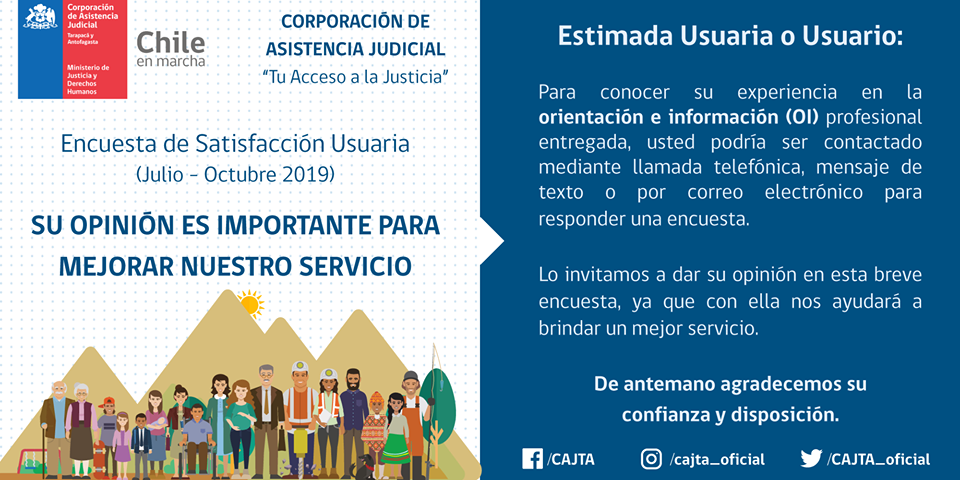 Encuesta de Satisfacción Usuaria (Julio - Octubre 2019)